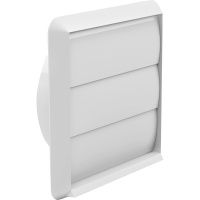 Wall Outlet Flap Vent 125mm - White